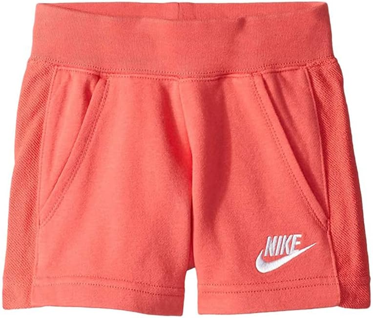 Nike Kids Girl's Lightweight French Terry Shorts (Little Kids) Ember Glow 5 Little Kids
