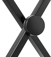 Vista 7 de Hamzer Banco de piano acolchado, taburete ajustable para teclado, plegable y portátil con cojín acolchado, asiento estable y resistente plegable