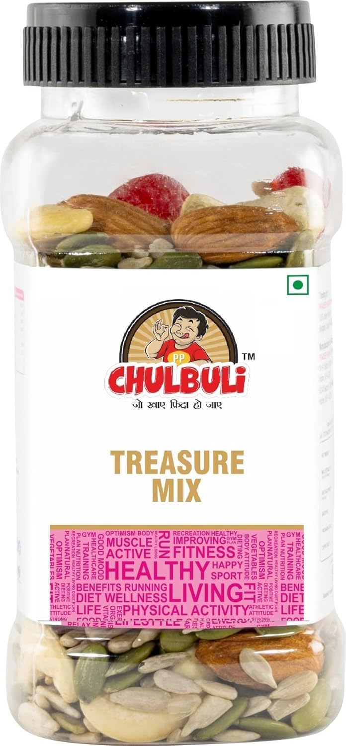 PP Chulbuli Super Seeds Pack (3 x 200g) – Pumpkin Seeds, Roasted Seed Mix & Treasure Mix – Healthy Snack Combo 2