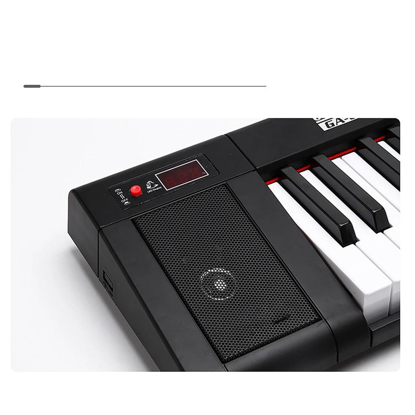 Elektroniczne Cyfrowe Pianino Klawiatura Muzyczna Profesjonalny Cyfrowy Fortepian Elektroniczny Syntezator Muzyczny Instrument Dla Dorosłych 61 Klawiszy(No Light)