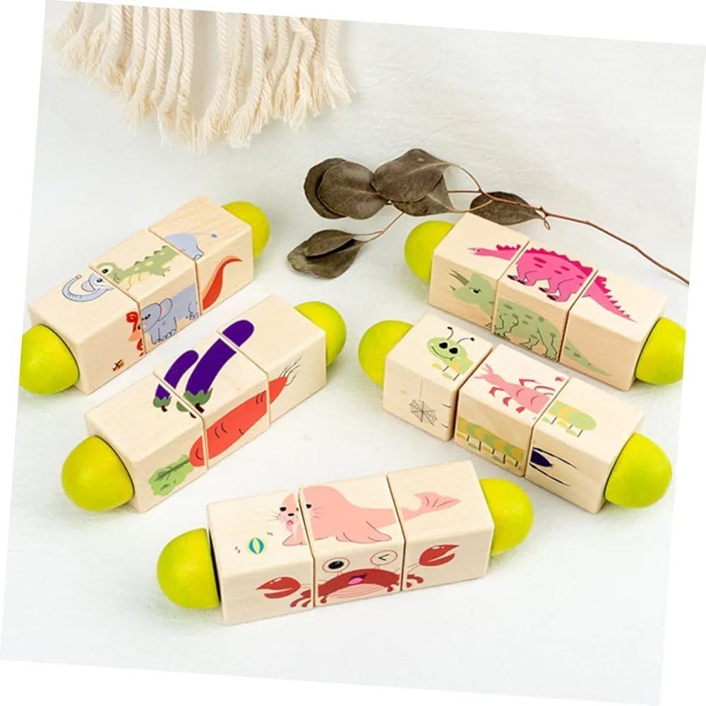 Toys for LITTLEMINDS Rotating Puzzle – Each, Wooden Creative