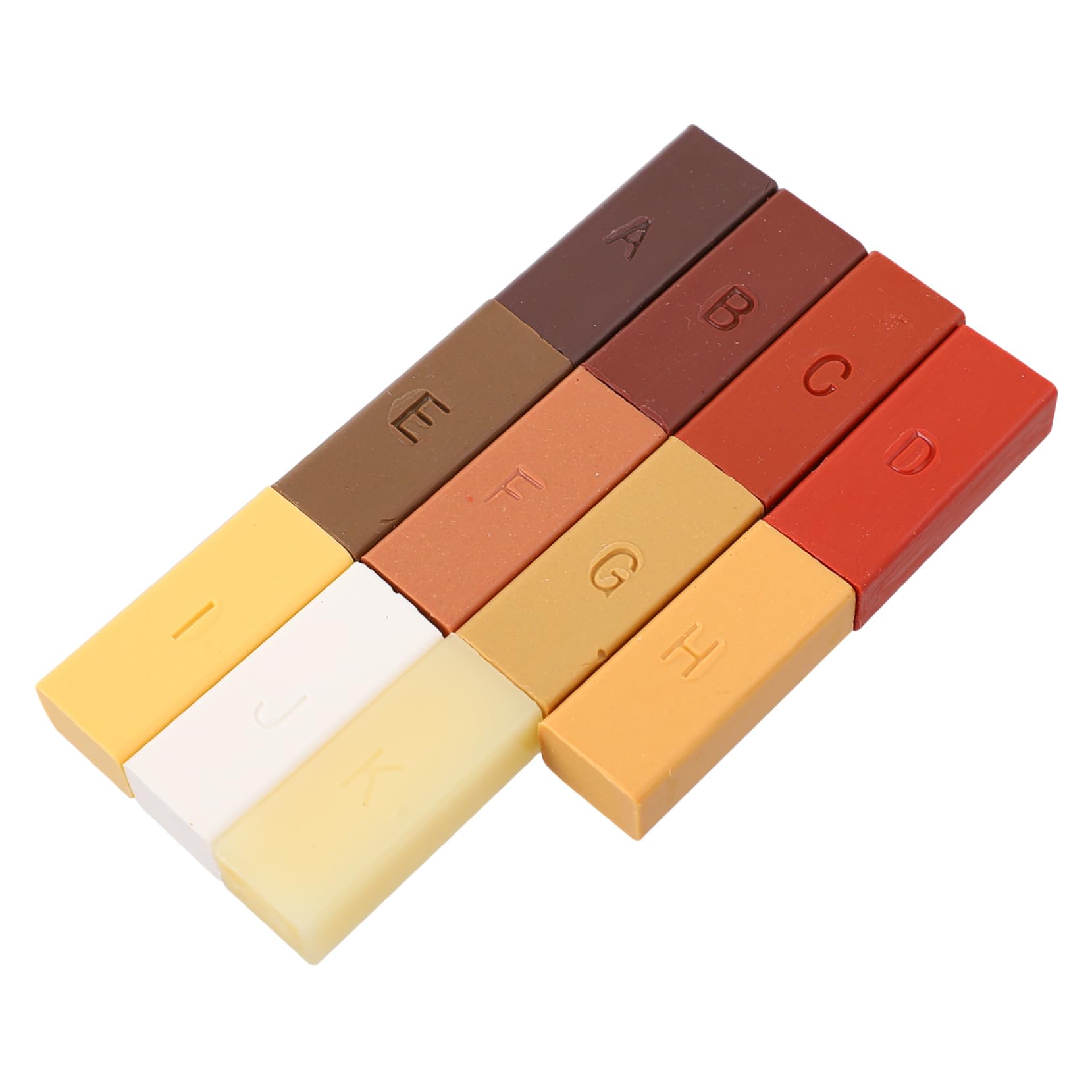 Kit Riparazione Legno Cera a Base di Paraffina per Mobili e Pavimenti, Set, Rapido Asciugatura, Nasconde Graffi e Imperfezioni
