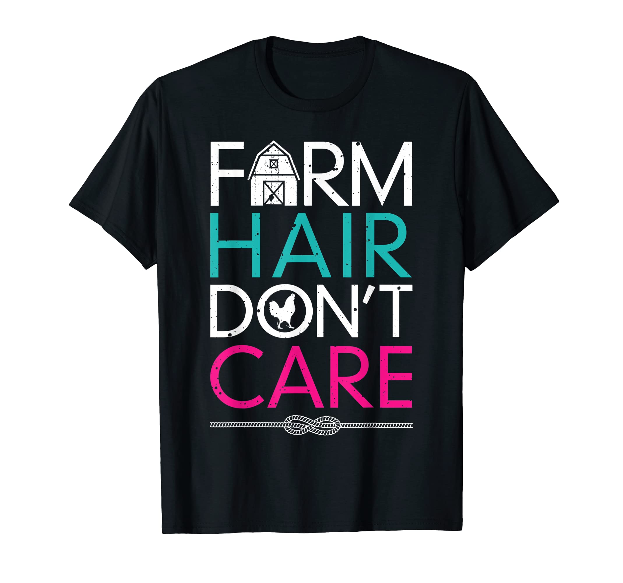 Farm Hair Don't Care T Shirt Farming Farmer Barn Men Women T-Shirt