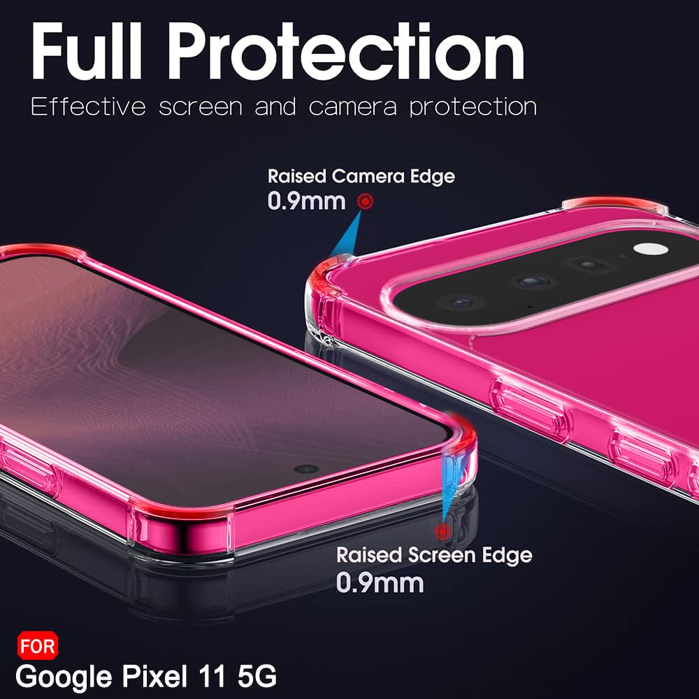TheGiftKart Crystal Clear Back Cover Case for Pixel 11 | 360 Degree Protection | Shock Proof Design | Transparent Hard Back Cover Case for Pixel 11 (PC & TPU, Transparent Bumper) — Amazon image 5
