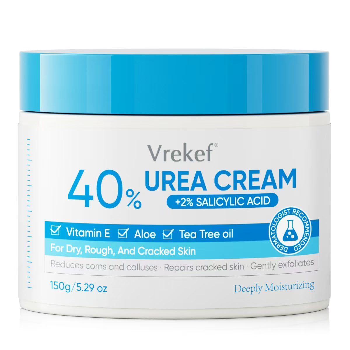 Urea Cream 40% Plus Salicylic Acid 2%, Urea Cream 40 Percent for Feet Maximum Strength, Foot Cream for Dry Heels Cracked Urea Cream 40% Plus Salicylic Acid 2%, Urea Cream 40 Percent for Feet Maximum Strength, Foot Cream for Dry Heels Cracked
