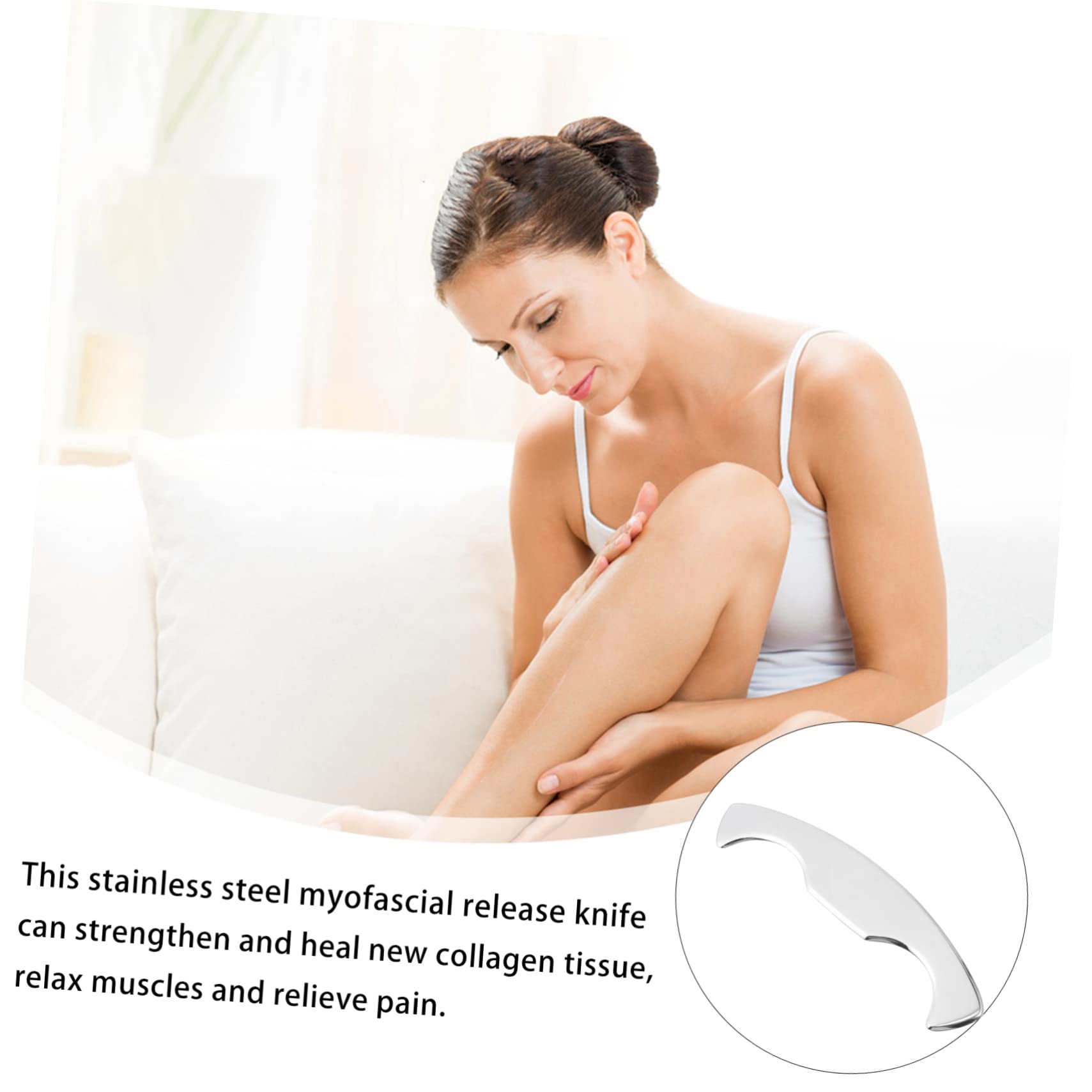 PLAFOPE Placa De Masaje Multifuncional Inoxidable Para Cuerpo y Facial Herramienta De Raspado Para De Masaje y De Dolores