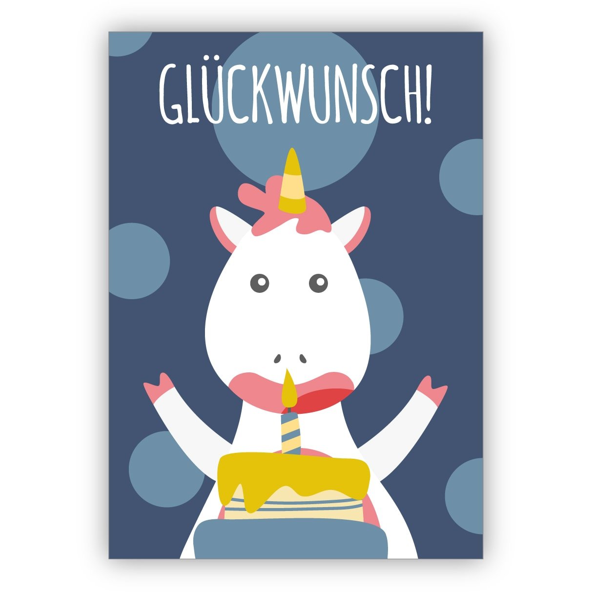 Glückwunschkarten Set (16Stk) Die ultimative Einhorn Geburtstagskarte - nicht nur für Kinder, blau: Glückwunsch! • schöne Glückwunschkarte mit Umschlag für beste Freunde und Lieblingsmenschen