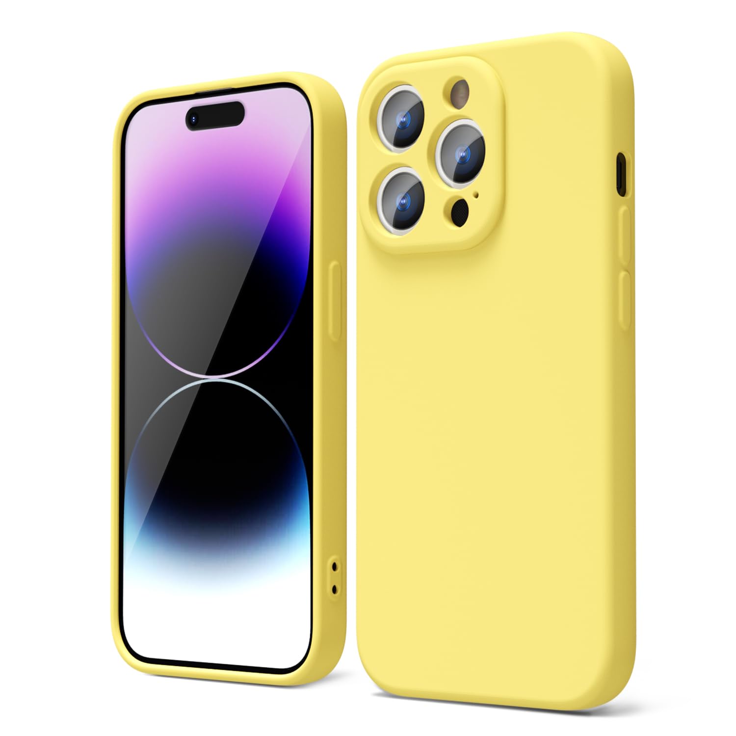 oakxco for iPhone 16 Pro Max Case Liquid Silicone, Soft Rubber Gel Elegant Aesthetic Basic Simple Cover, Cute Thin Slim TPU Matte Solid Color Plain Smooth Case for Women Girl, Light Pink — view 1271