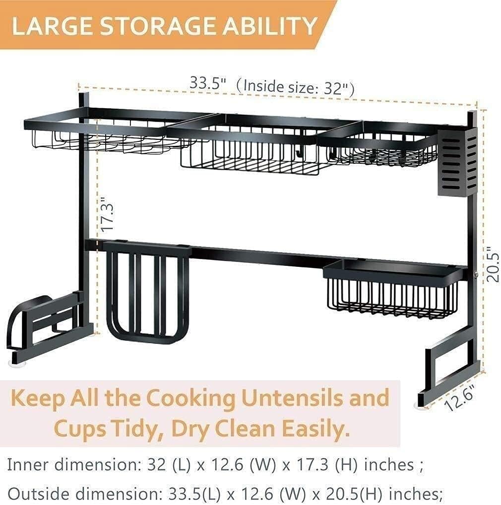 ステンレススチール製キッチンラック食器乾燥ラック、調理器具ホルダー、カトラリー、ナイザーシンク、ナイザー、モダンキッチンシェルフ、水