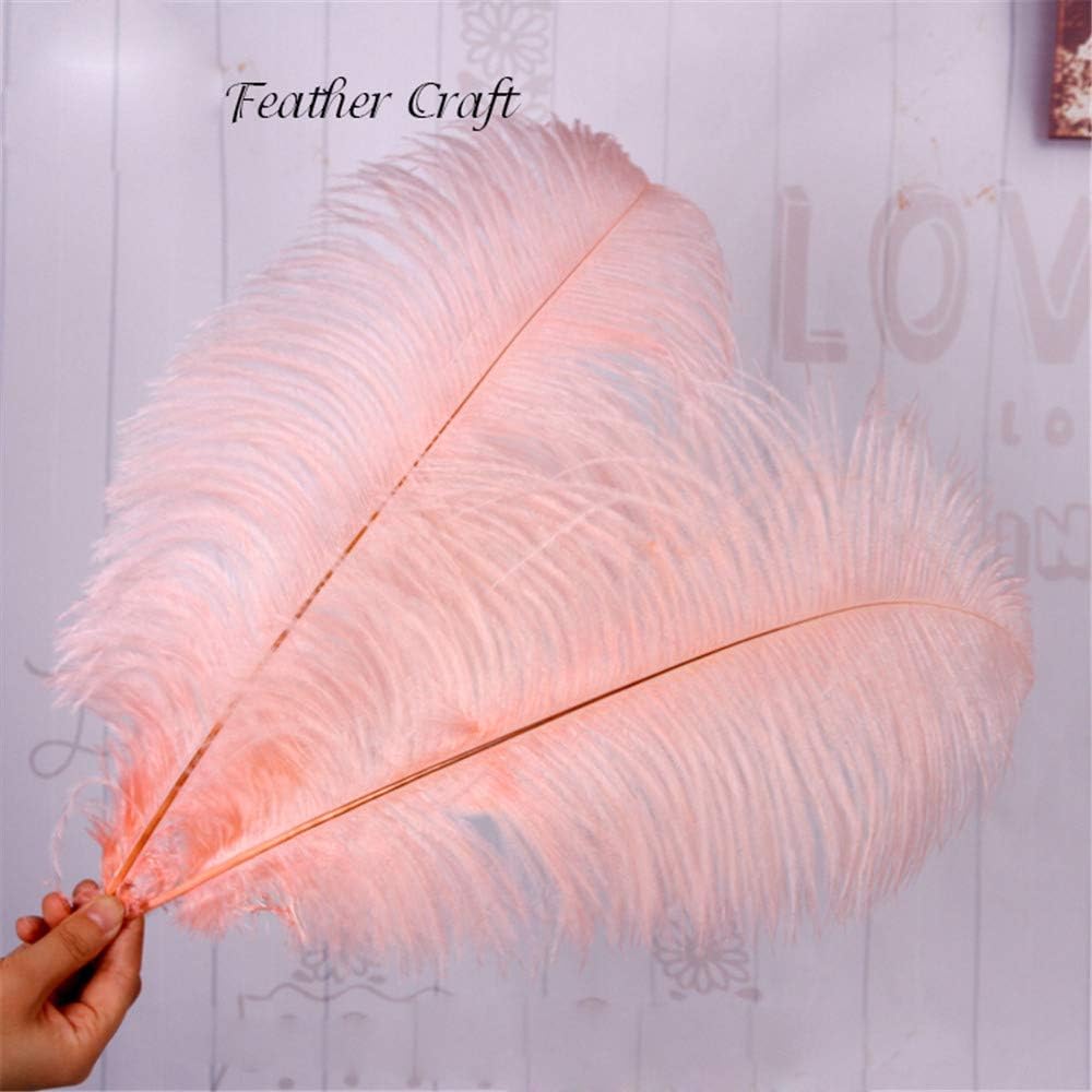 Selene Dyed Large Ostrich Feathers Plume DIY Wedding Party Table Christmas Carnival Decorations Centerpiece Millinery 16-18" / 40-45 cm length (Blush Pink - Image 3