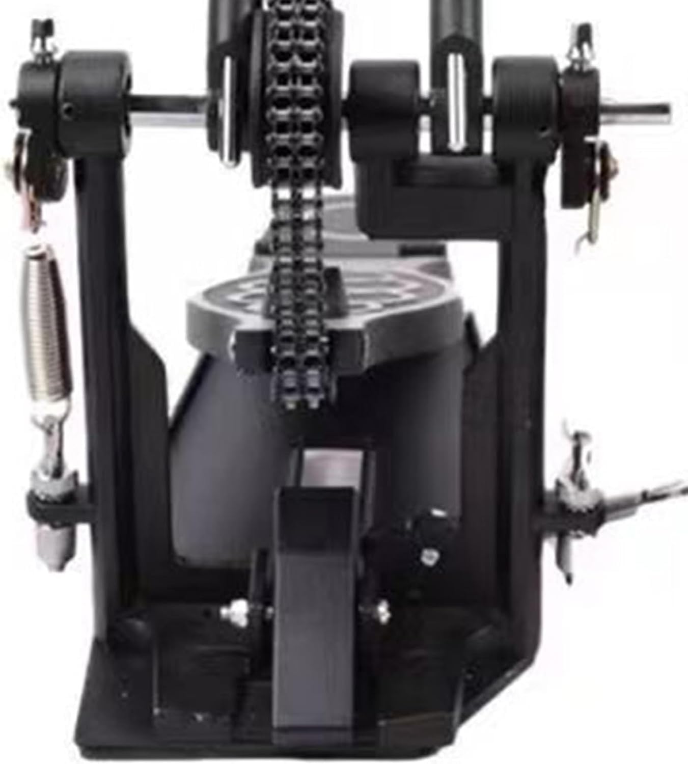Pedal de tambor doble rendimiento estable duradero para bateristas de aluminio de zinc