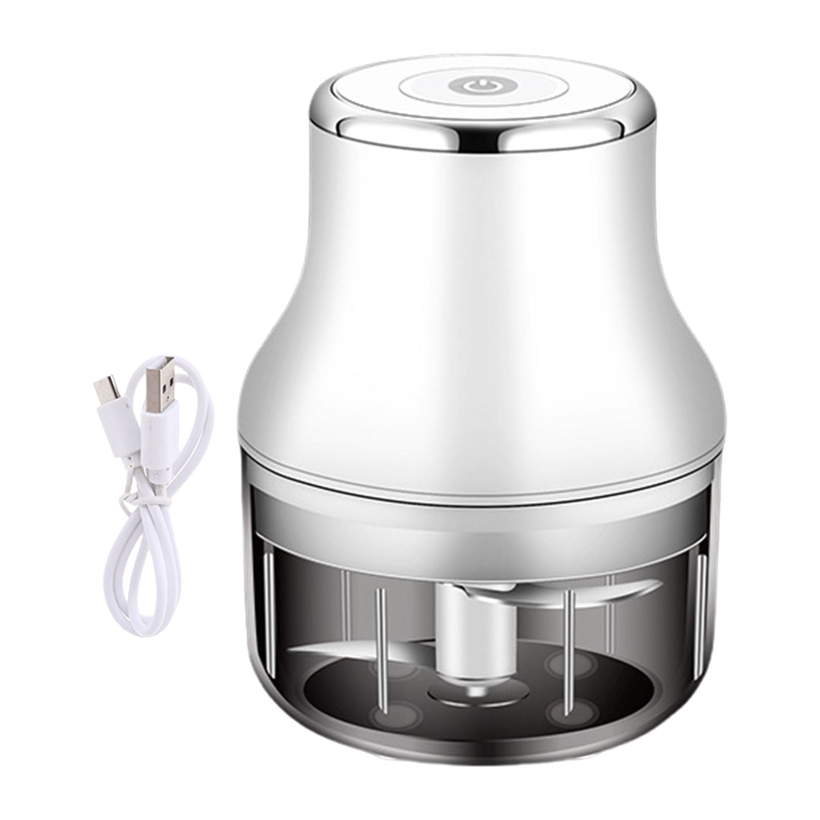 Jazuaiao Miniature Choppers for Quick Vegetable and Meat Processing Electric Garlic Mincer Kitchen Supplies USB Rechargeable Choppers