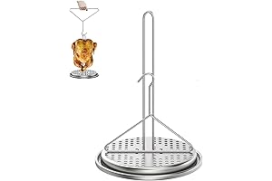Stainless Steel Turkey Frying Rack and Handle Lifter Hook