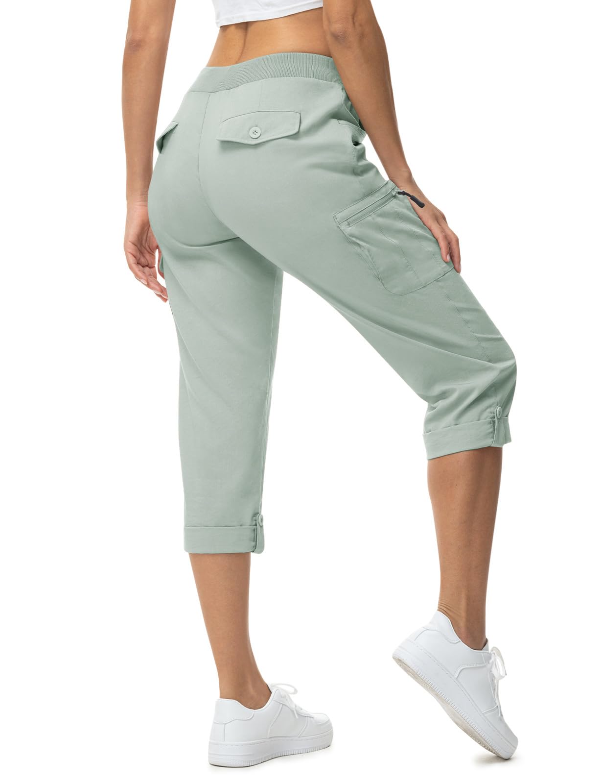TBMPOY Women's Cargo Hiking Capris Pants