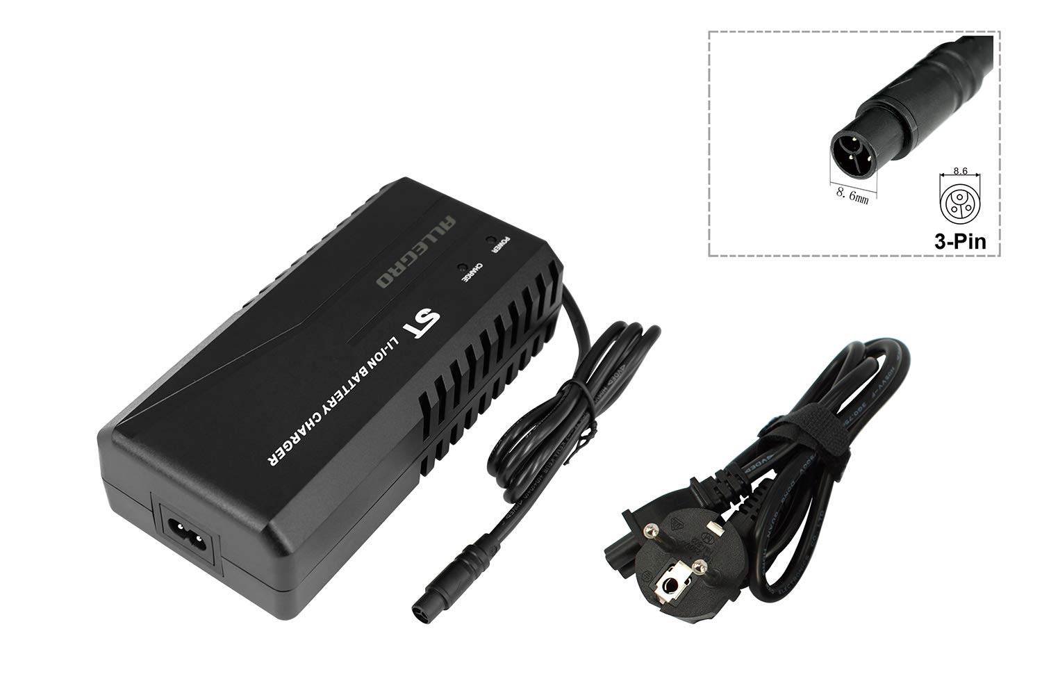 PowerSmart® Chargeur 2,5 A pour batteries lithium-ion 48 V 3 broches