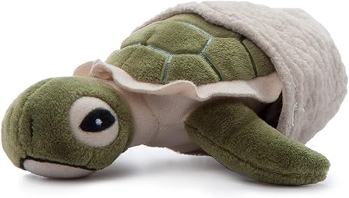 The Petting Zoo Animal de peluche de tortuga marina con mini concha, regalos para niños, animales salvajes del océano Onez, peluche de tortuga