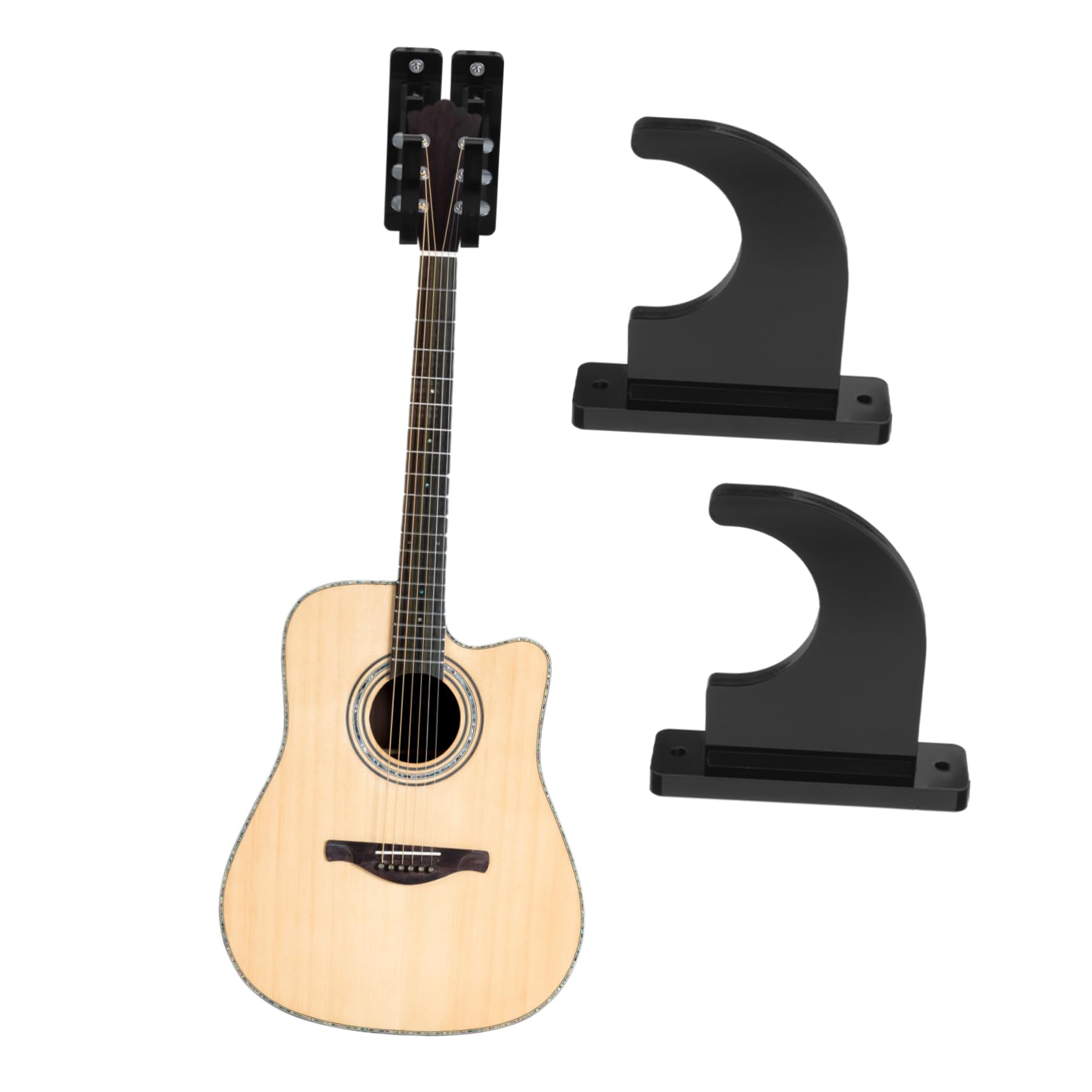 SUPVOX 5 Set Eleganti Supporti Da Parete Per Chitarra Supporto Per Mazza Da Baseball Per Chitarra 2 Pezzi * 5