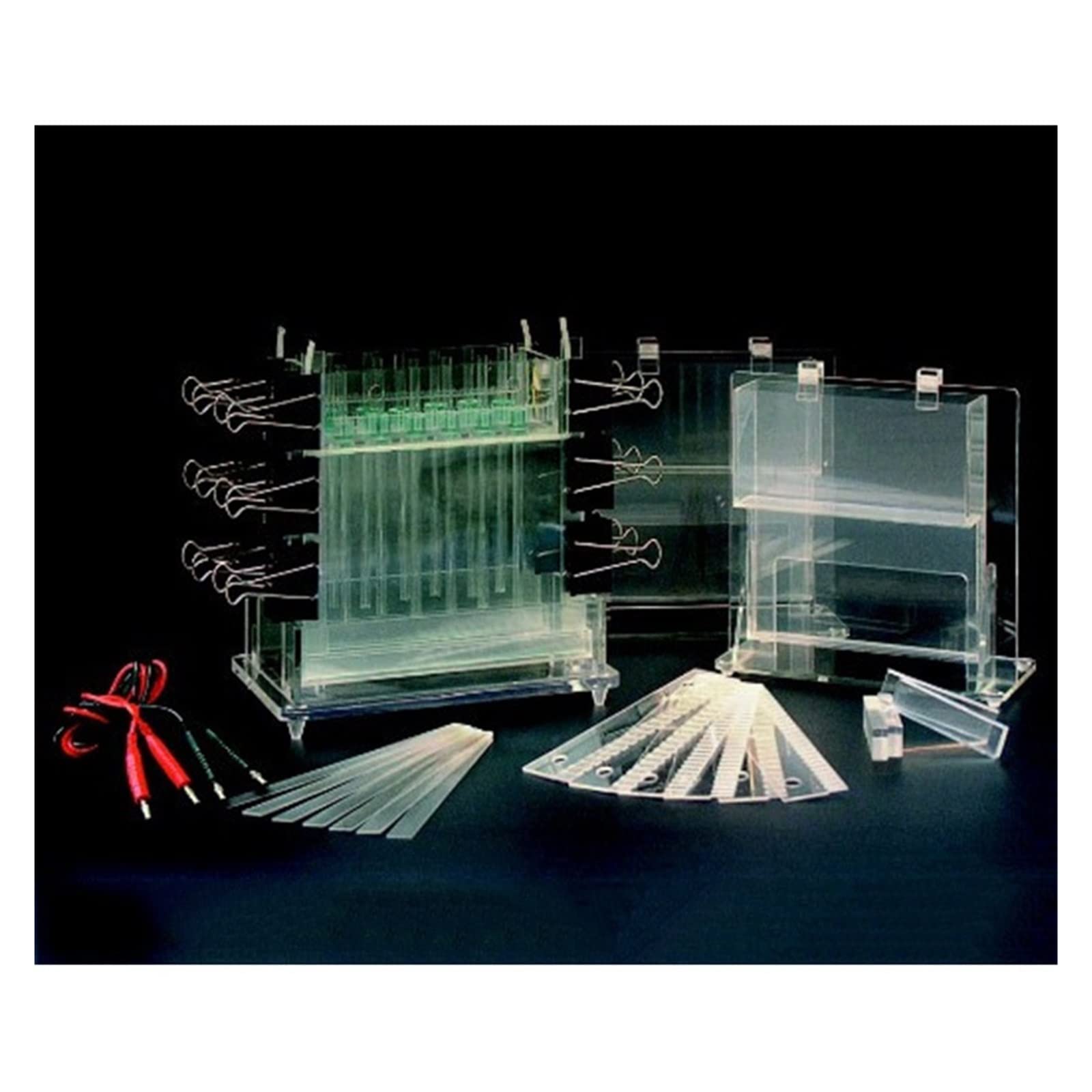VCHICS Aparato de electroforesis, Aparato De Electroforesis Vertical Individual Pequeño DYCZ-23A For Electroforesis En Gel De Proteína Fácil de Usar