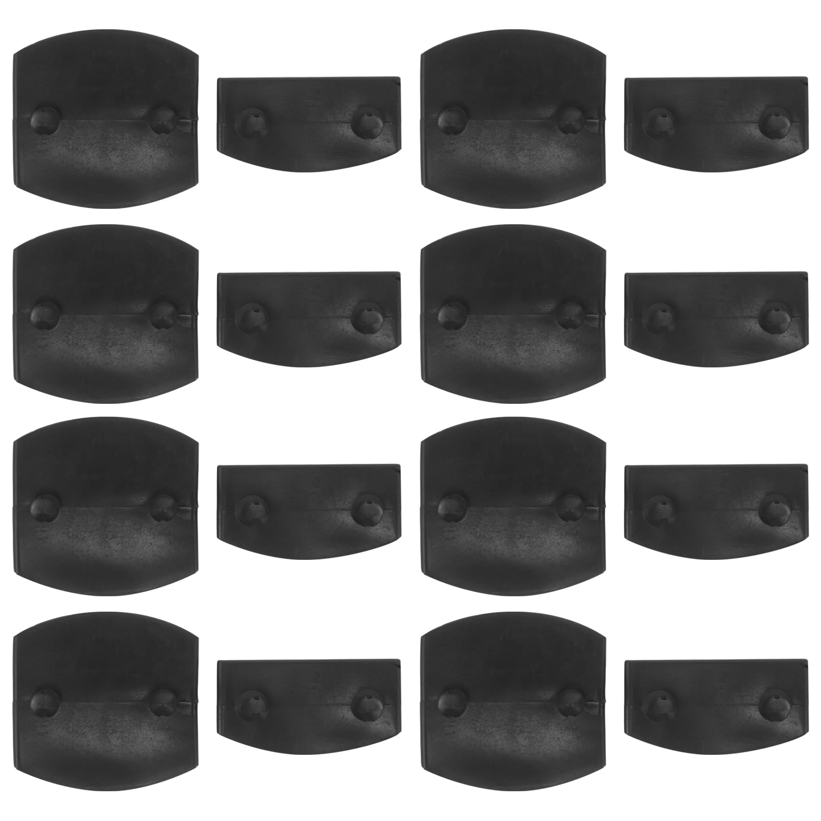 Embouts de lattes de lit plastique noir x48 pour sommier simple et double