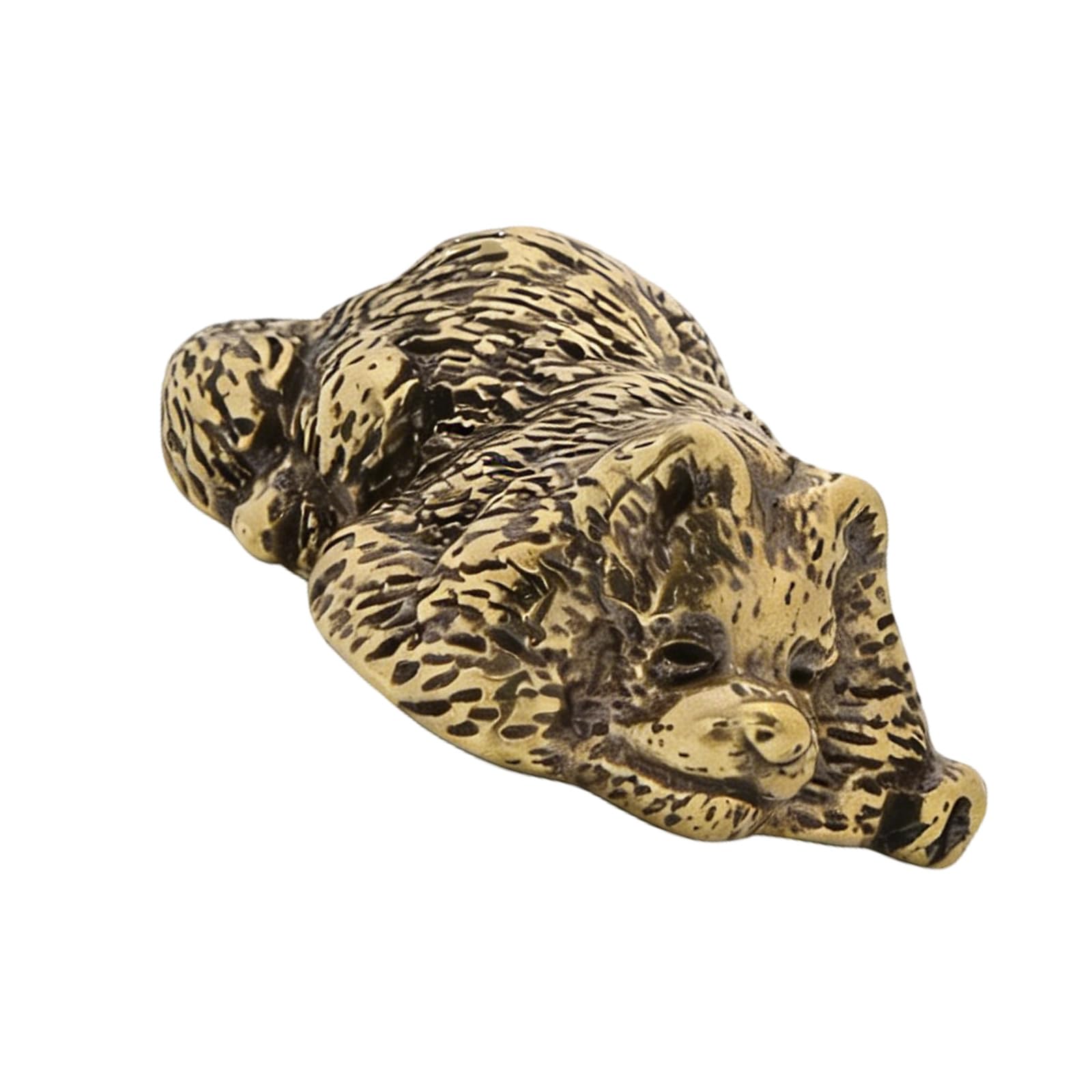 Shurhome Dog Statue Figurines Decors Sculpture Brass Animal Decorative Objects Table Centerpieces for Offices Home Decors Figurines Sculptures
