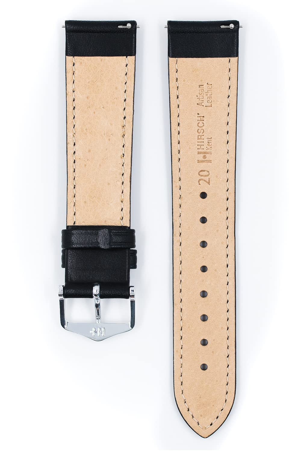 HIRSCH Kent L Uhrenarmband – italienisches Kalbsleder – klassisch/elegant