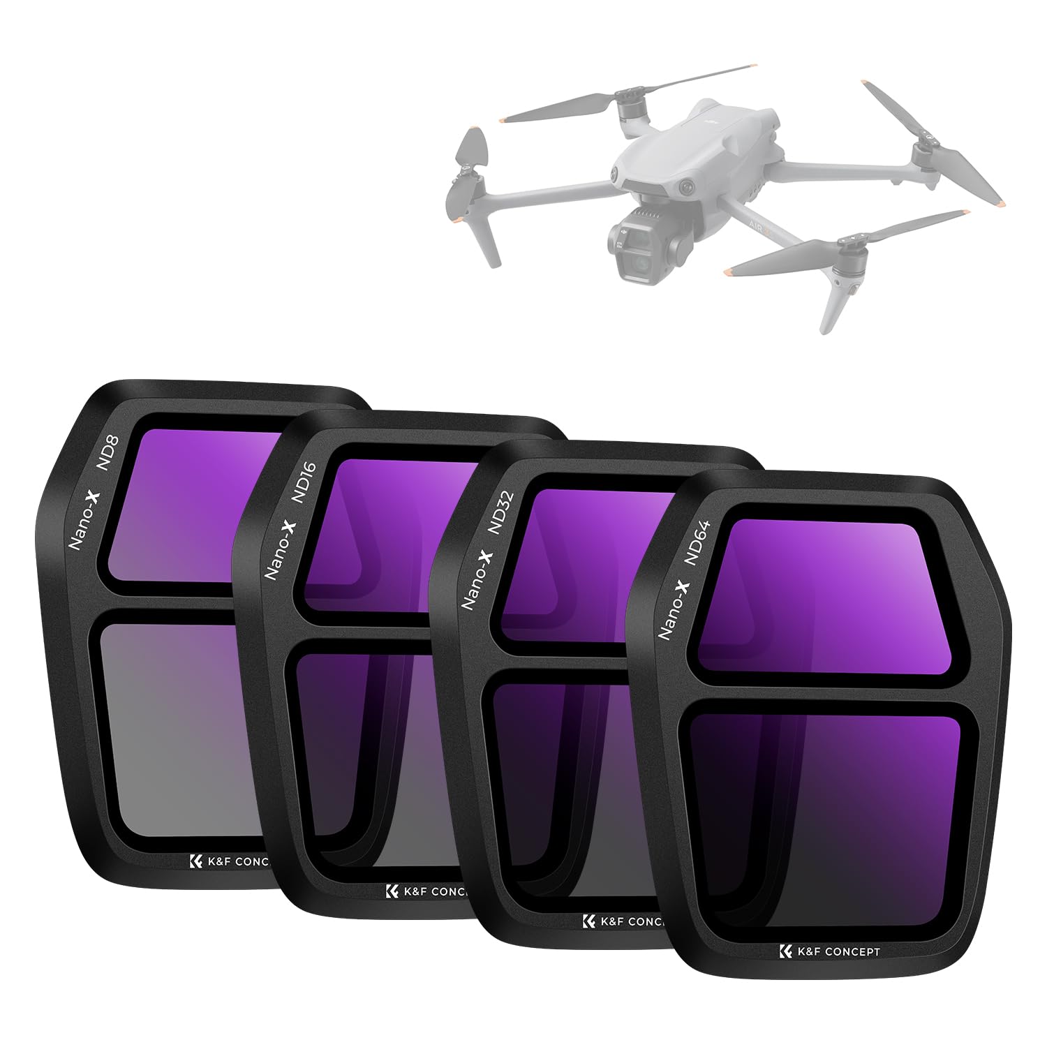 Amazon.com : K&F CONCEPT ND Filter Set for DJI Air 3S, 4Pack ND8
