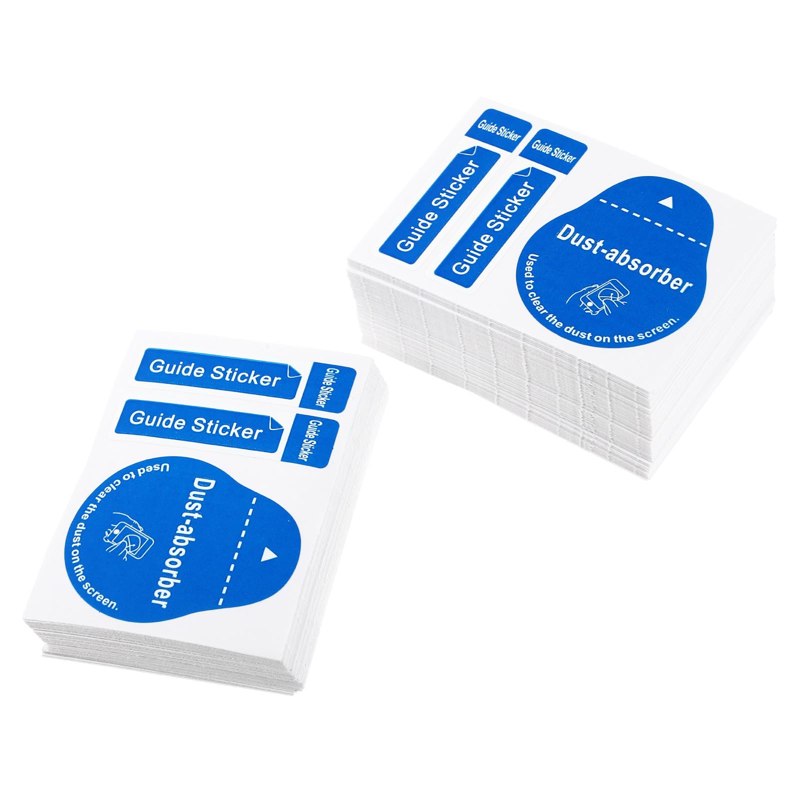 Uonlytech 200pcs LCD Screen Cleaning Stickers Film Dust Removal Stickers Dust Removal Tool Phone Screen Paper Decals Cleaning Phone Tool for Home Use