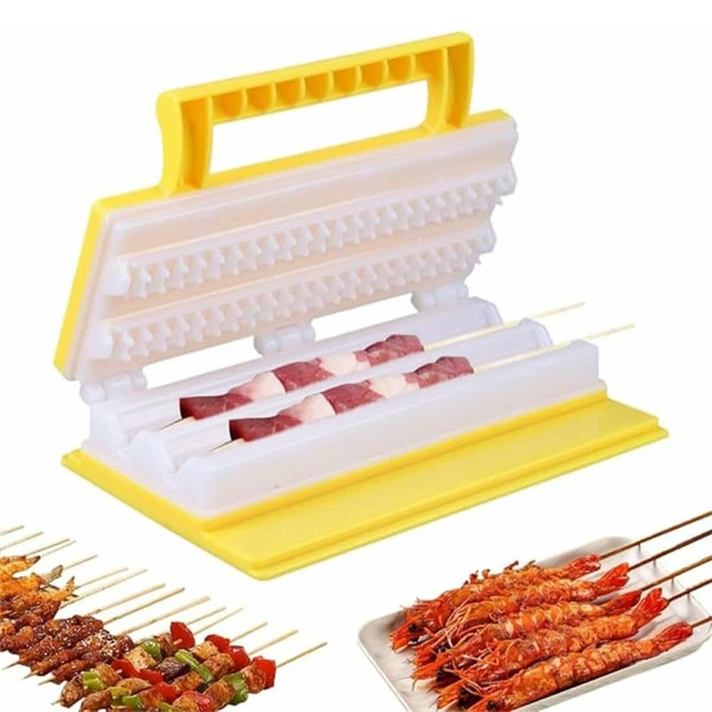 Amazon.co.jp: バーベキュー 串さし器 肉の串刺し機 串刺しツール