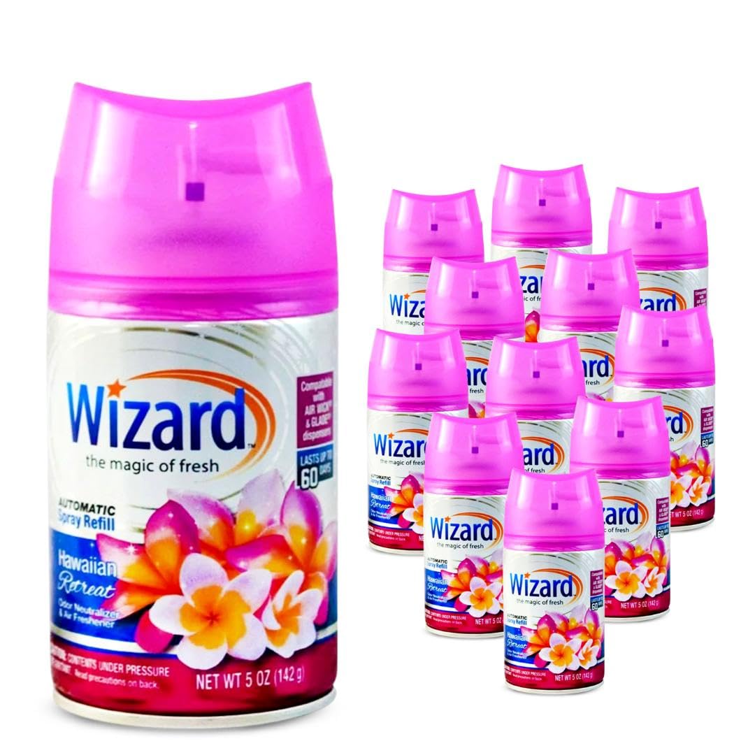 Wizard Automatic Spray Refills Hawaiian Retreat 12-Pack
