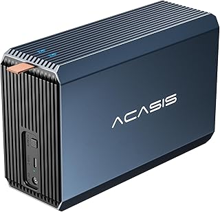 ACASIS 2 Bay External Hard Drive RAID Enclosure for 2.5/3.5" SATA HDD/SSD with USB 3.0,Support RAID 0/1/JBOD/SPAN,Max 6Gbps Under UASP,36TB Capacity R