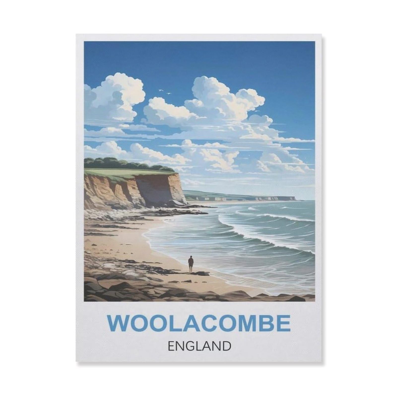 Metal Signs，Woolacombe England(15x30cm）