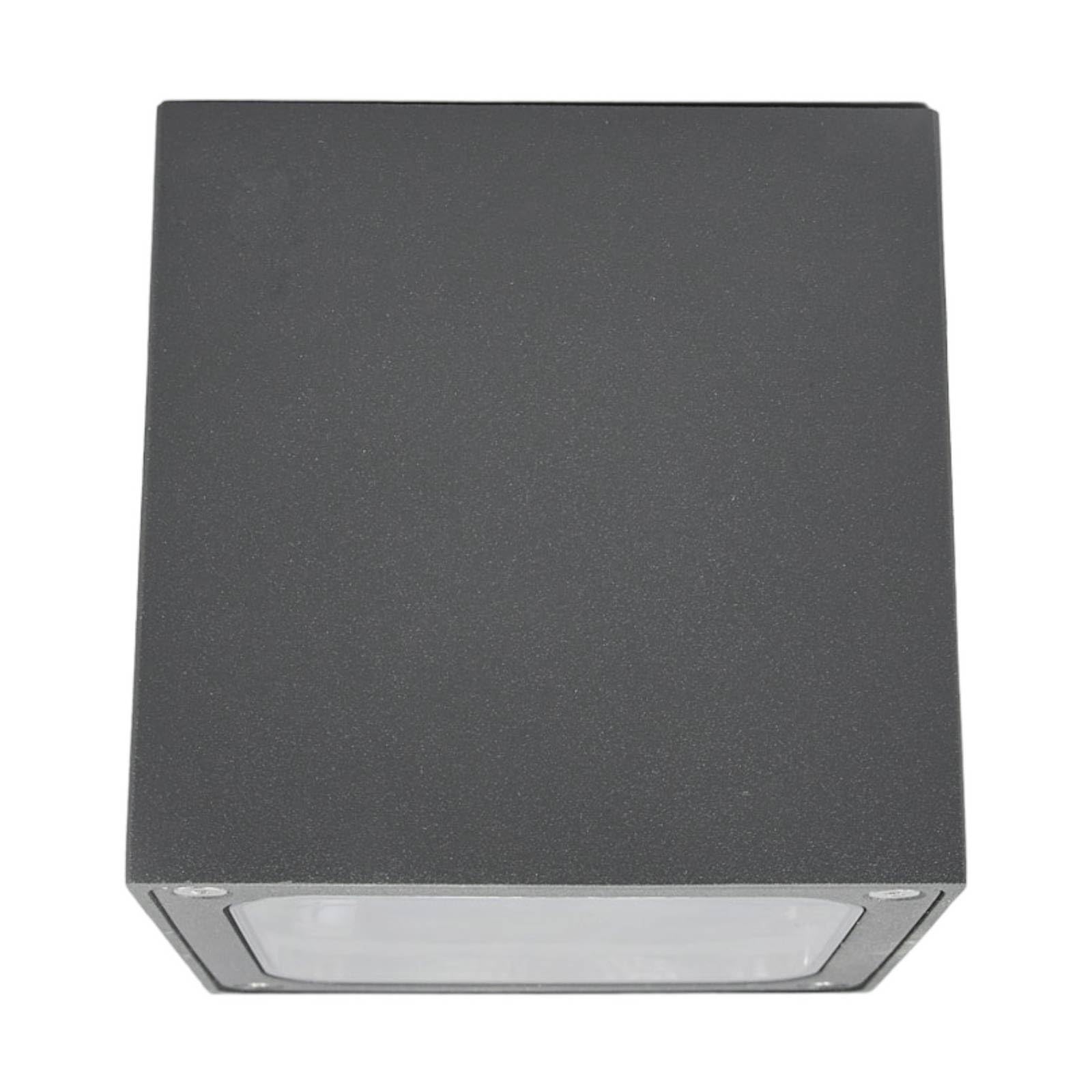 Lucande LED Lámparas de techo Tanea (Moderno) en Gris hecho Aluminio (1 llama, lámpara exterior para el jardín, la terraza balcón y vivienda