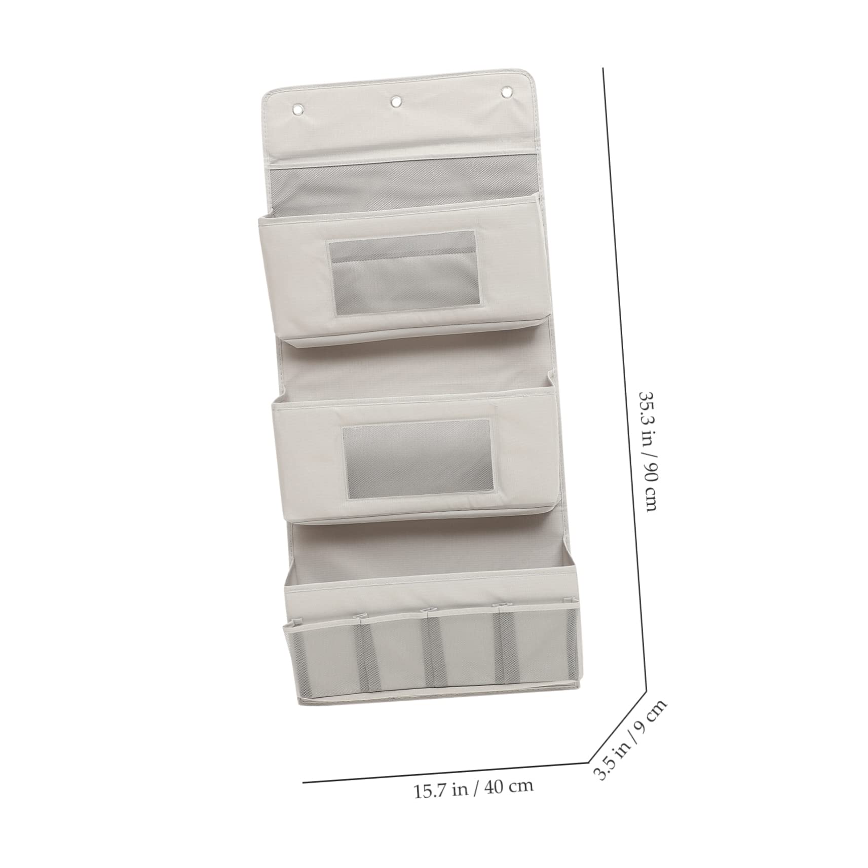 OUNONA Household Over the Door Storage Organizer Multi Function Hanging Storage Pouch for Keys Mail and Items Breathable Space Saving Design for Bedroom