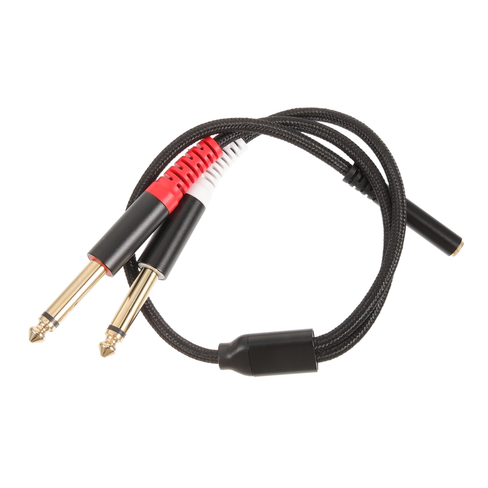 Mikikit 5pezzi Adattatore Audio Splitter Femmina Doppio Maschio Cavo Professionale Per Home Theater e Studio Facile Da Usare e Compatibile Con Dispositivi Audio e Video