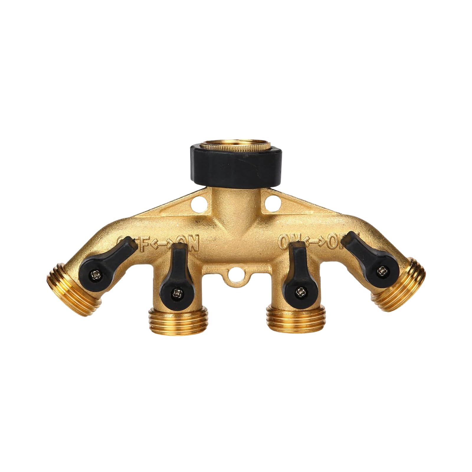 Ljhnba A Duty 4 Way 3 / 4Inch Faucet Water Splitter Garden Hose Splitter Watering Connector Distributor For Outdoor Faucet Garden Irrigation Gate