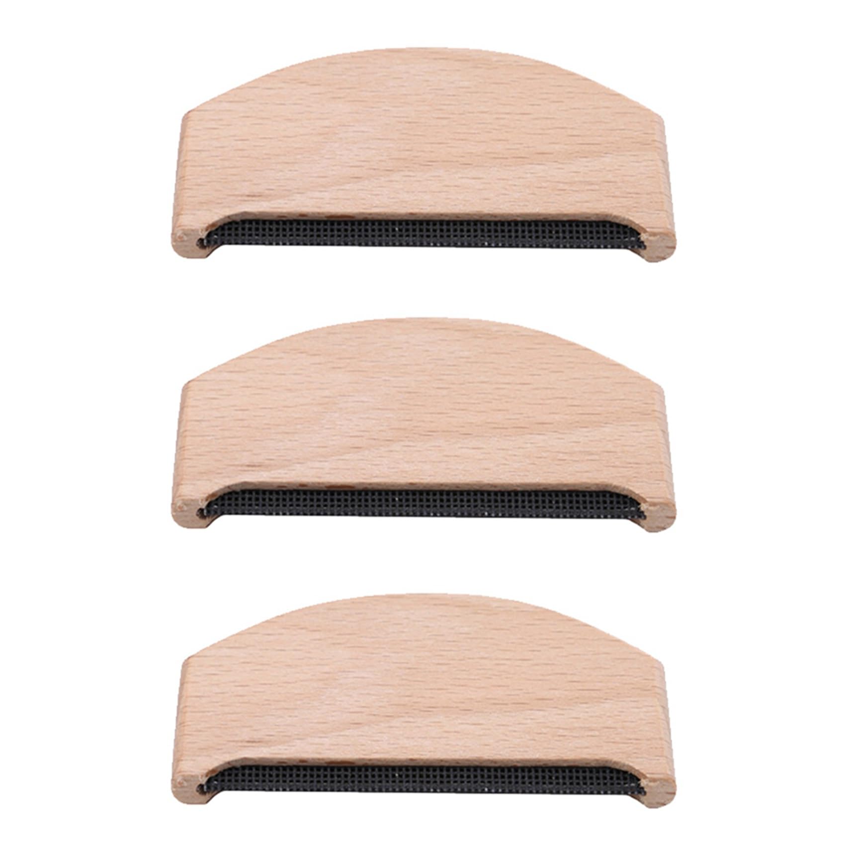Hndhbfgrt 3X Wool Comb Wooden Pilling Fuzz Fabric Lint Remover Clothing Brush Tool for de-Pilling Clothing Garments Knits