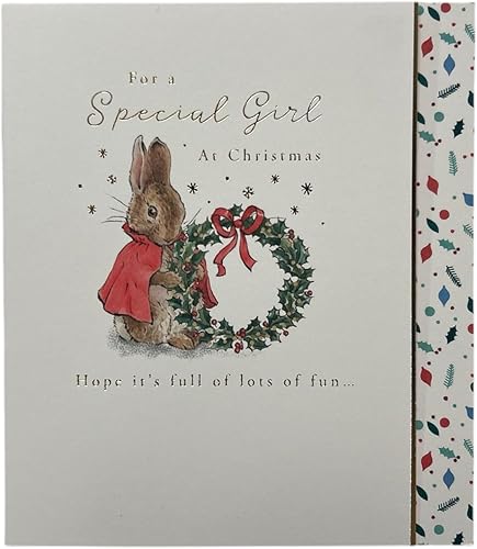 Greeting Card Peter Rabbit 690563 - Tarjeta de Navidad para niña especial