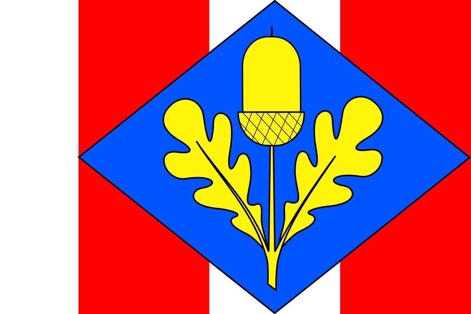 Drapeau XL Brněnec flag CZ pour pavoiser vos façades et célébrations locales