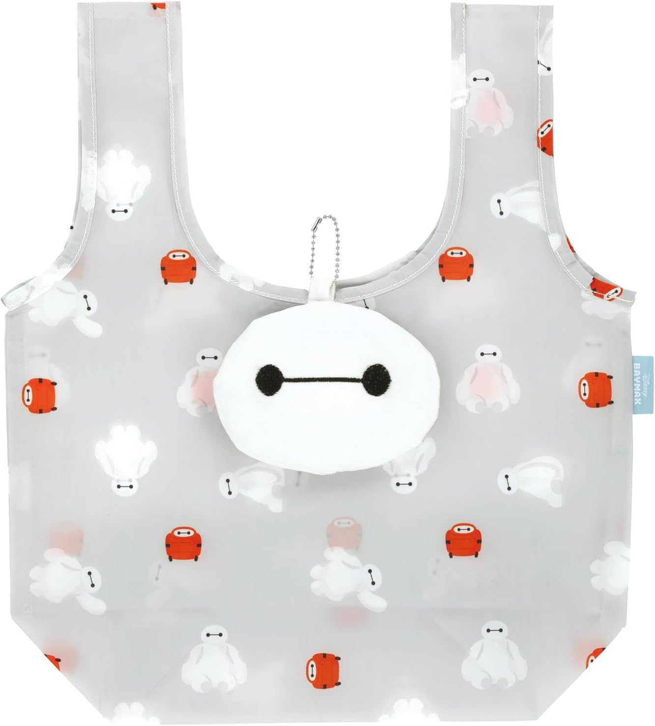 Skater KNOT1-A Folding Plush Bag, Tote Bag, Pocketable, Disney, Baymax