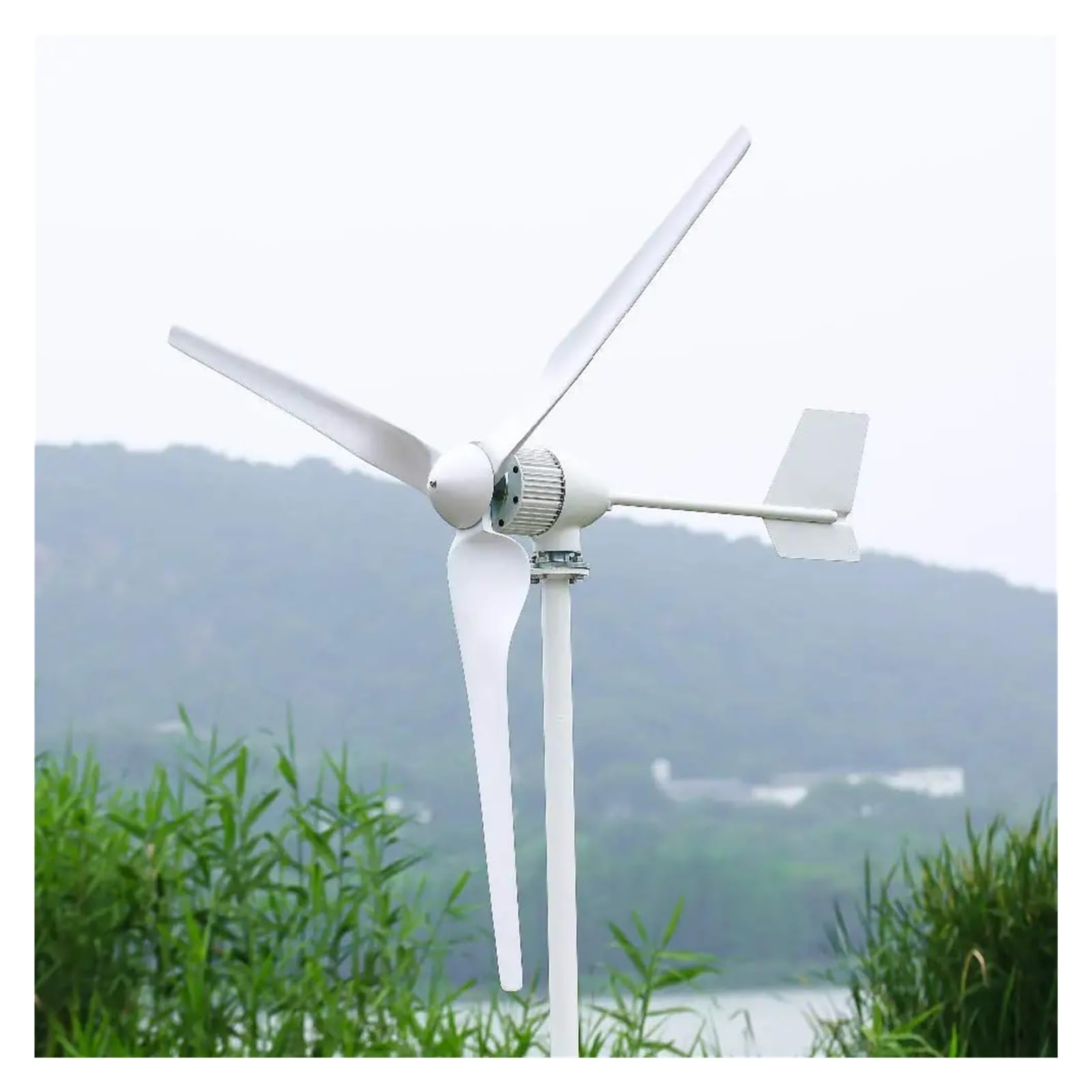 Mikro-Windkraftanlage, Windturbinengenerator mit niedrigem Drehzahlstart, 3000 W, 12 V, 24 V, 48 V, kostenlose alternative Energie, Windmühle mit 3 Flügeln Hoher Einsatz von Windenergie(12V)