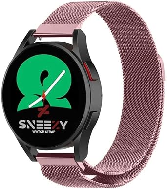 Sneezy Samsung Galaxy Watch 5 40-44mm  le Uyumlu 20mm Woven Wire Metal Has r Kordon