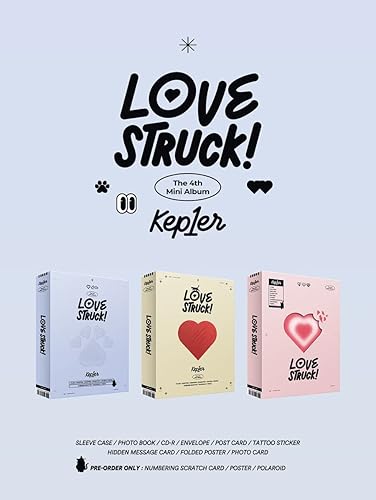 Miniatura 2 de KEP1ER LOVESTRUCK! The 4th Mini Album EYE CONTACT + LOVE STRIKE + FIRST BLUSH - 3 Ver Set. + First Press Folded Poster K-POP SEALED