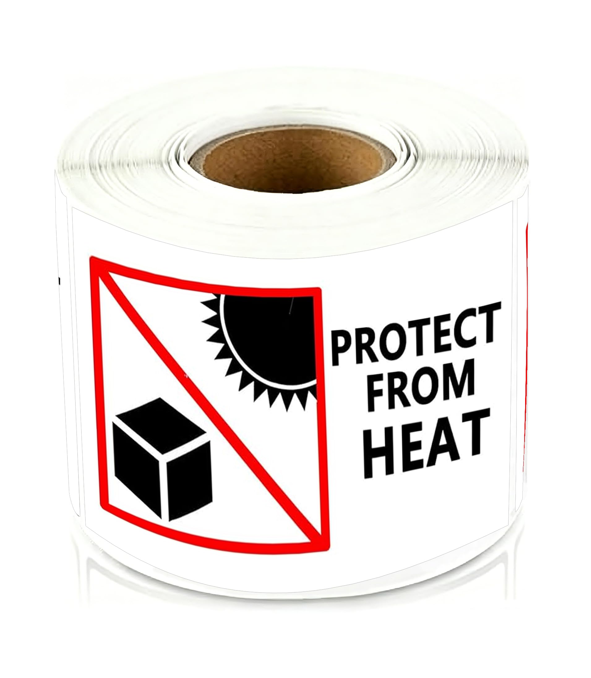 Top label Protect from Heat Caution Labels,Shipping Warning Stickers for Package Boxes,2x3 Inch 300 Pcs Per Roll