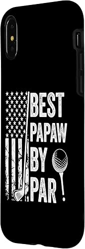 Miniatura 2 de iPhone XXS Best Papaw By Par USA Flag Golf Father's Day Golfing Grandpa Case