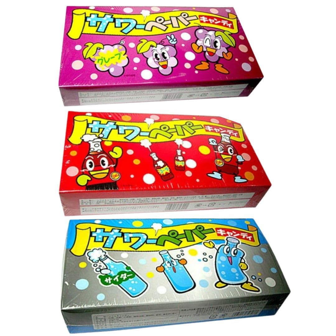 Amazon.co.jp: サワーペーパーキャンディ 計108個 グレープ コーラ