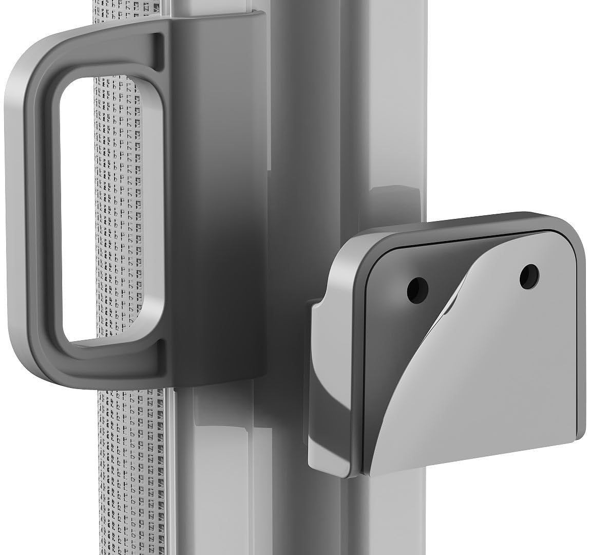 Carlo Milano Baby Gates: Ausziehbares Treppenschutzgitter, 13-500 cm, 85 cm hoch, grau (Türschutzgitter ausziehbar, Absperrungen, Hund)