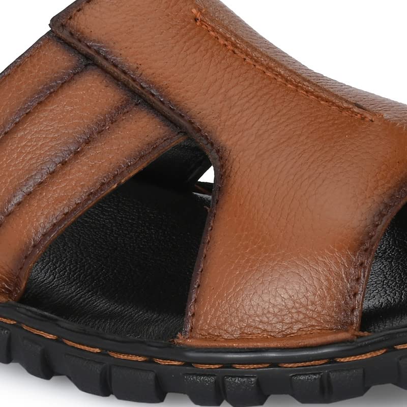 Buy TrueYarn Men's Original Leather Slippers | Super Comfortable