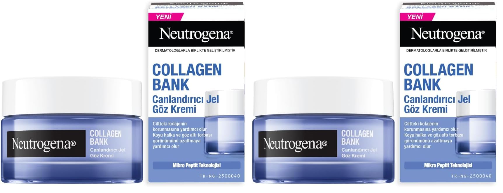 Neutrogena Collagen Bank Canlandırıcı Jel Göz Kremi 15 Gram (2 paketi)
