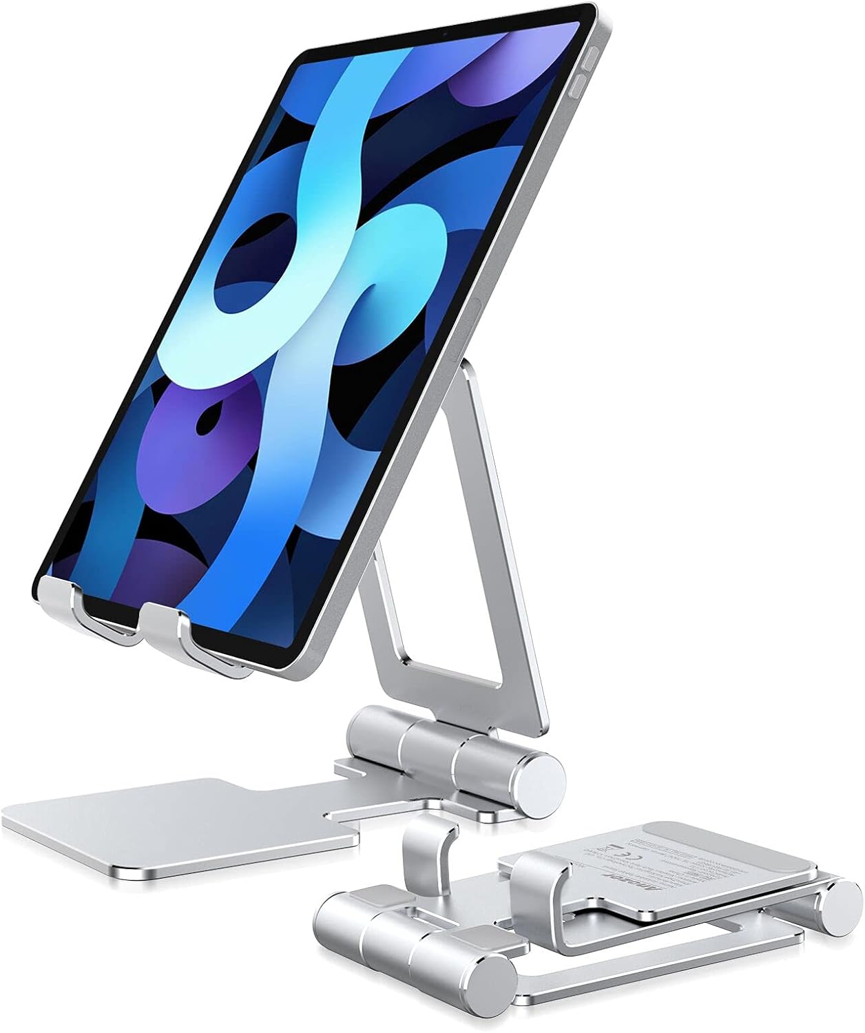 Tablet Stand, Anozer Adjustable & Foldable Desktop iPad Stand, Compatible with 2021 iPad Mini 6 5 4, iPad 10.2, iPad Pro 12.9/11, iPad Air,Samsung Tab, Kindle, Portable Monitor, Phone