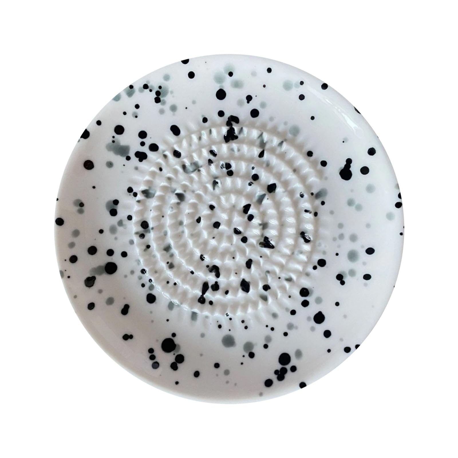 MALSSE Multipurpose Garlic Grater Plate Smooth Ceramic Grinding Bowl Kitchen Gadget Suitable for Daily Cooking Elegant Ceramic Grinder Plate Burnishing Machine
